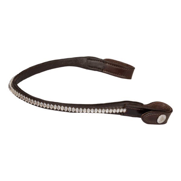 ACAVALLO BROWBAND W/OVAL CRYSTALS