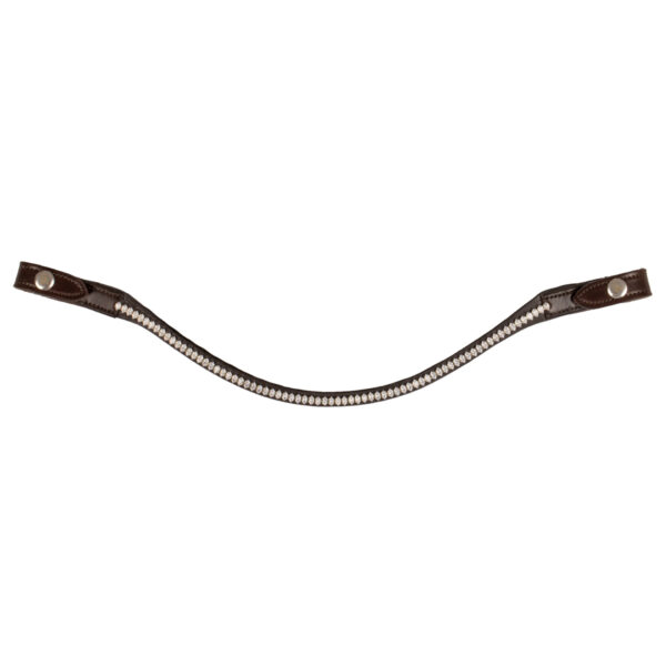 ACAVALLO BROWBAND W/OVAL CRYSTALS