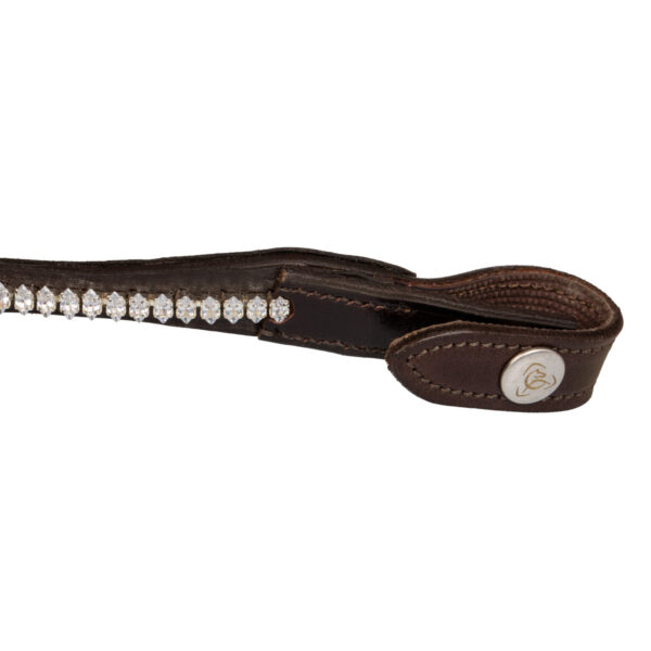 ACAVALLO BROWBAND W/OVAL CRYSTALS