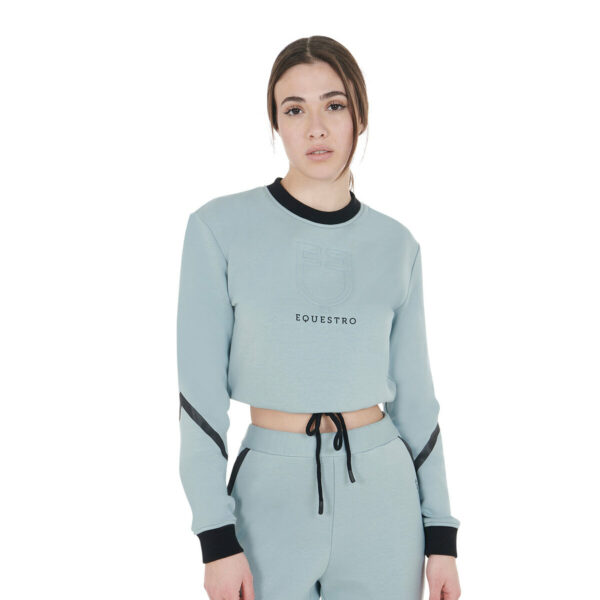 WOMEN'S CROPPED ROUNDNECK SWEATSHIRT