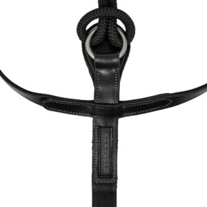 ITALIAN LEATHER AND ROUND NYLON THIEDEMANN REINS