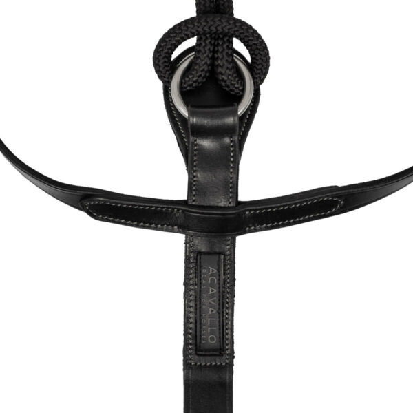 ITALIAN LEATHER AND ROUND NYLON THIEDEMANN REINS