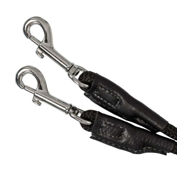 ITALIAN LEATHER AND ROUND NYLON THIEDEMANN REINS