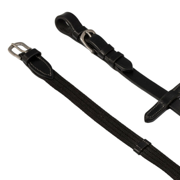 ITALIAN LEATHER AND ROUND NYLON THIEDEMANN REINS