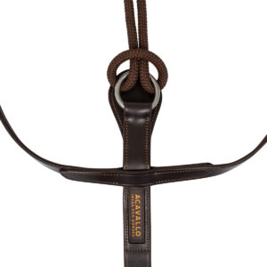 ITALIAN LEATHER AND ROUND NYLON THIEDEMANN REINS