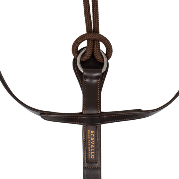 ITALIAN LEATHER AND ROUND NYLON THIEDEMANN REINS