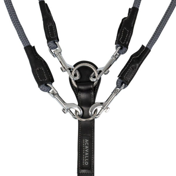 ITALIAN LEATHER AND ROUND NYLON DORI GOGUE