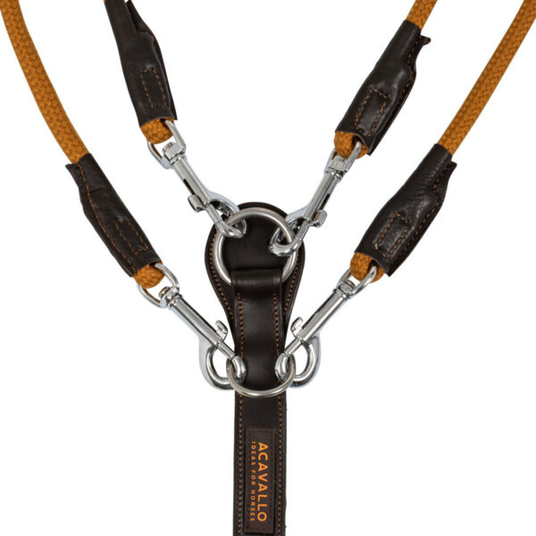 ITALIAN LEATHER AND ROUND NYLON DORI GOGUE