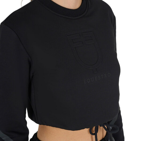 WOMEN'S CROPPED ROUNDNECK SWEATSHIRT
