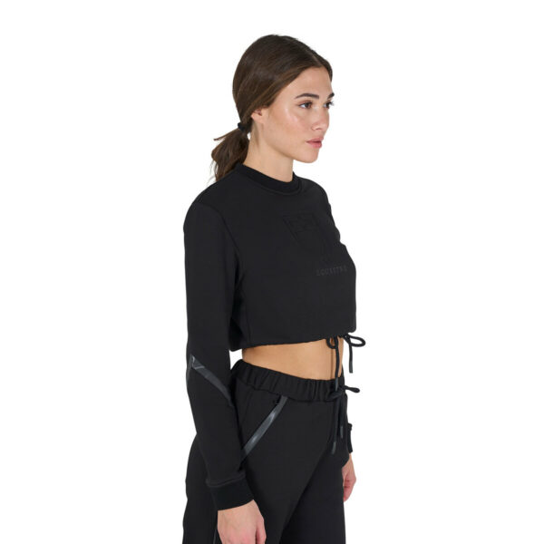WOMEN'S CROPPED ROUNDNECK SWEATSHIRT