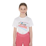 GIRL'S JUMPING HORSE COTTON T-SHIRT