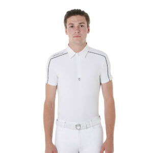 MEN'S COMPETITION POLO SHIRT SS MESH TRIM