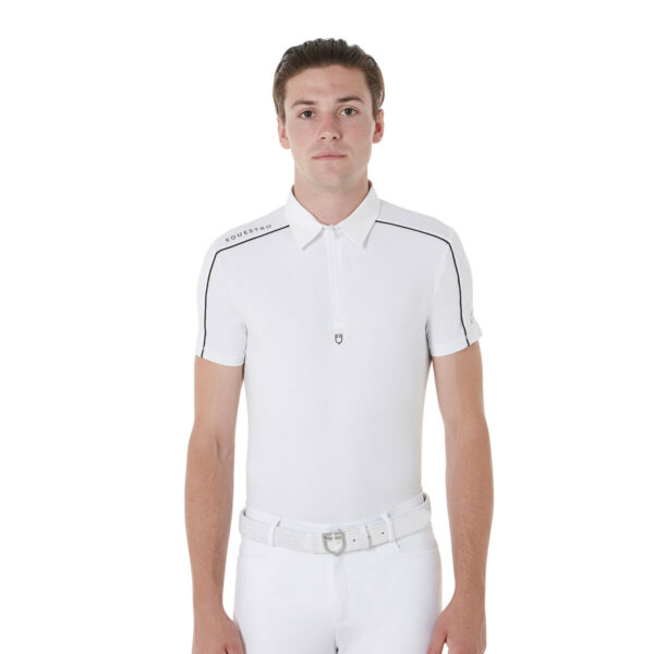 MEN'S COMPETITION POLO SHIRT SS MESH TRIM