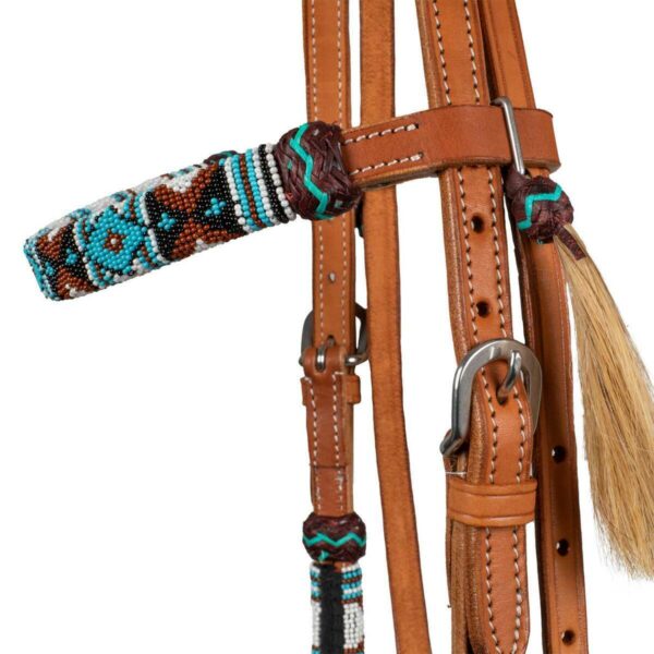 NAVAJO PEARLS WESTERN BRIDLE
