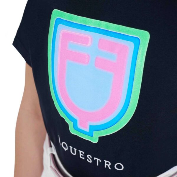 GIRL'S PSYCHEDELIC LOGO COTTON T-SHIRT