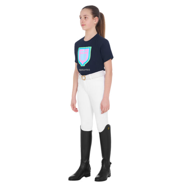 GIRL'S PSYCHEDELIC LOGO COTTON T-SHIRT