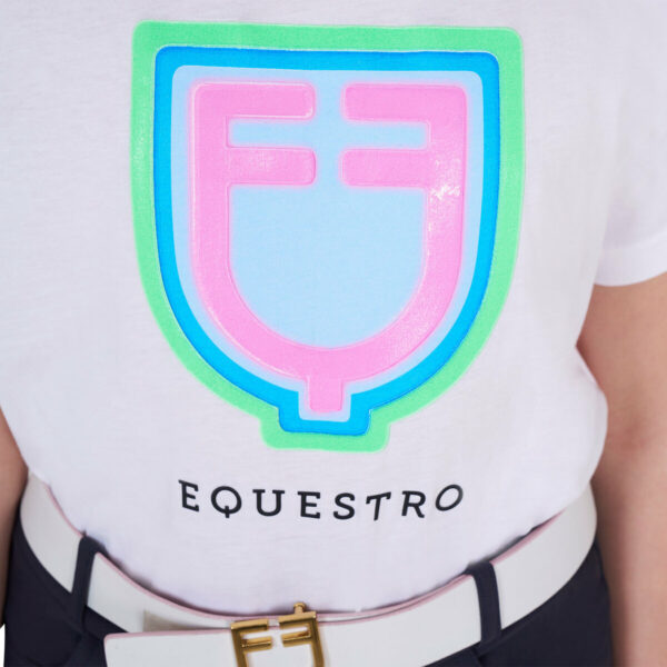 GIRL'S PSYCHEDELIC LOGO COTTON T-SHIRT