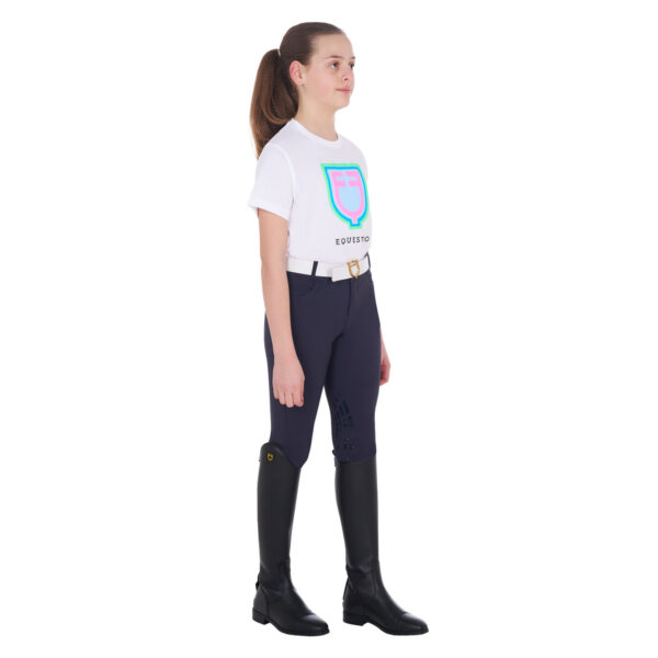 GIRL'S PSYCHEDELIC LOGO COTTON T-SHIRT