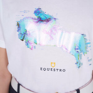 GIRLS' INTERFERENCE JUMP COTTON T-SHIRT