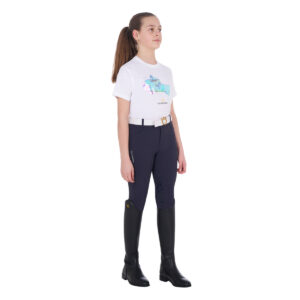 GIRLS' INTERFERENCE JUMP COTTON T-SHIRT