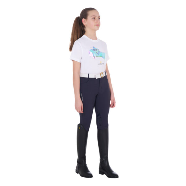 GIRLS' INTERFERENCE JUMP COTTON T-SHIRT