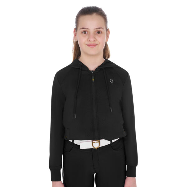 GIRLS' SCUBA CROPPED HOODIE
