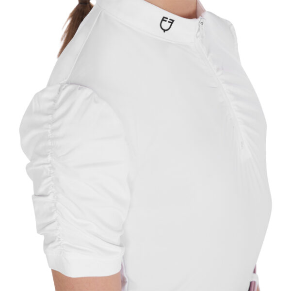 GIRLS' GATHERED SLEEVE COMPETITION POLO SHIRT