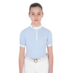 GIRLS' GATHERED SLEEVE COMPETITION POLO SHIRT
