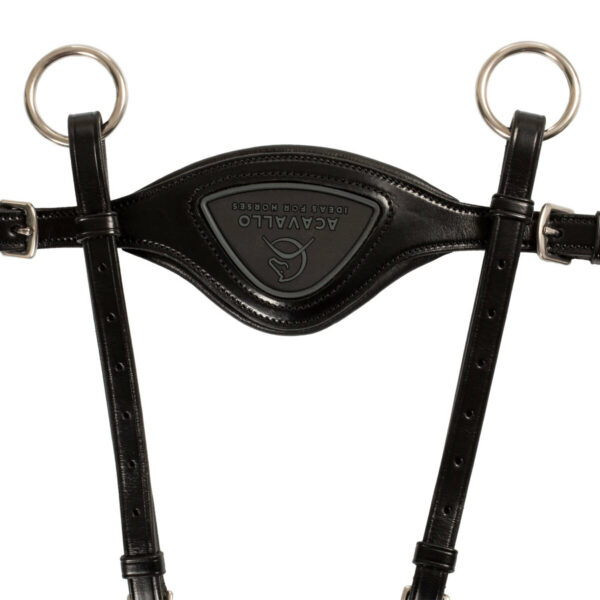 ANATOMICAL LEATHER 5 POINT ATTACHMENT BREASTPLATE