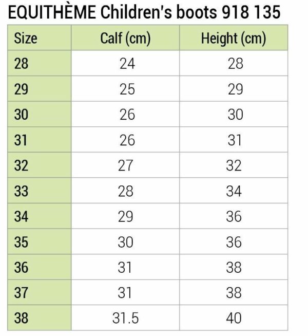 STIVALI INGLESI JUNIOR EQUITHÈME MIS. 30