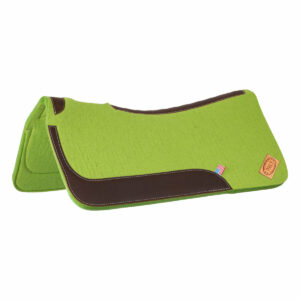 WESTERN FELT SADDLE PAD WITH LEATHER REINFORCEMENT