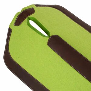 WESTERN FELT SADDLE PAD WITH LEATHER REINFORCEMENT