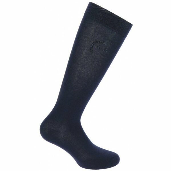 CALZINI EQUITHEME CON LOGO COLORE BLU MIS. 39-41