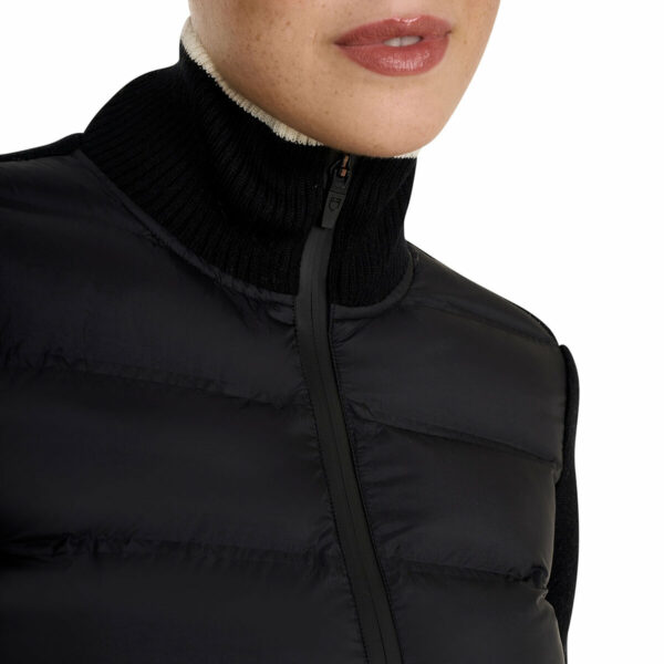 WOMEN'S FULL ZIP HYBRID NYLON+ KNIT JACKET