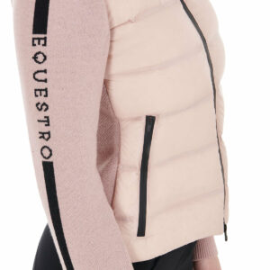WOMEN'S FULL ZIP HYBRID NYLON+ KNIT JACKET