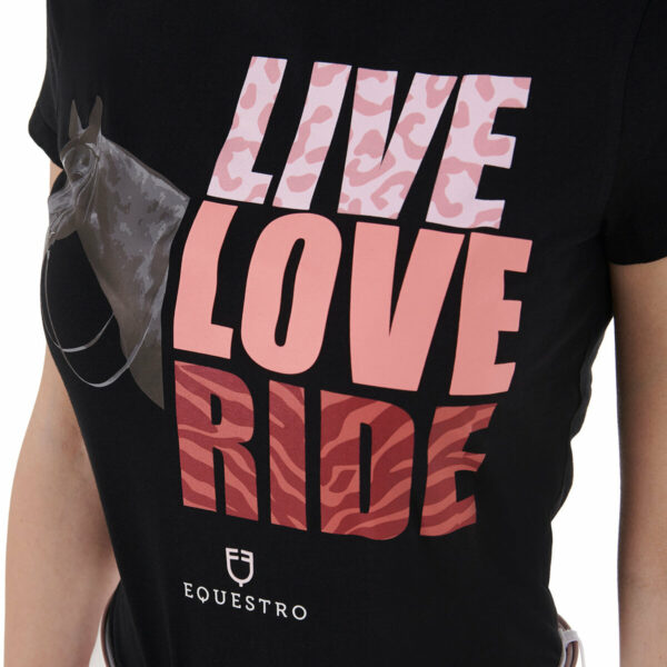 WOMEN'S LIVE LOVE RIDE COTTON T-SHIRT