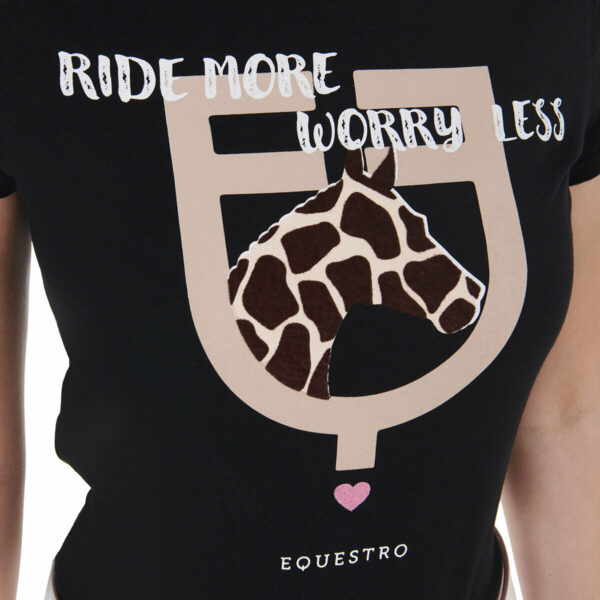 WOMEN'S RIDE MORE WORRY LESS COTTON T-SHIRT