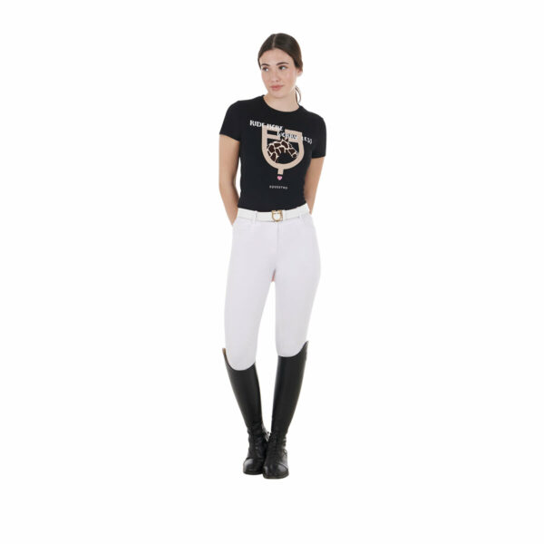 WOMEN'S RIDE MORE WORRY LESS COTTON T-SHIRT