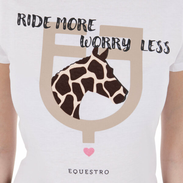 WOMEN'S RIDE MORE WORRY LESS COTTON T-SHIRT