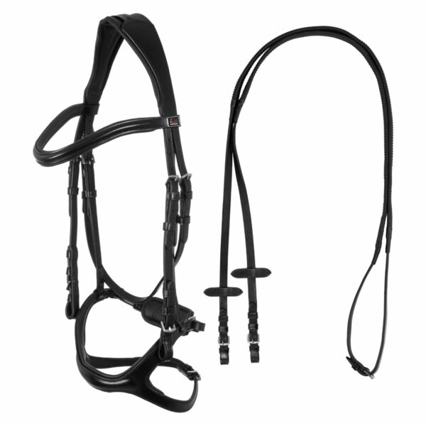 SNAFFLE BRIDLE WITH ANATOMIC CURVED SHAPED CROWN