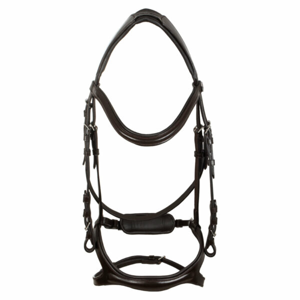 SNAFFLE BRIDLE WITH ANATOMIC CURVED SHAPED CROWN