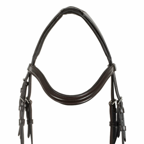 SNAFFLE BRIDLE WITH ANATOMIC CURVED SHAPED CROWN