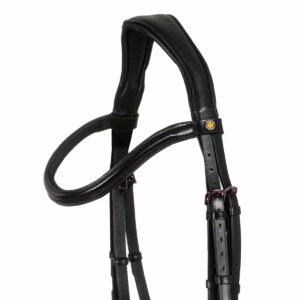 SOFT LEATHER BRIDLE VIOLET FITTING