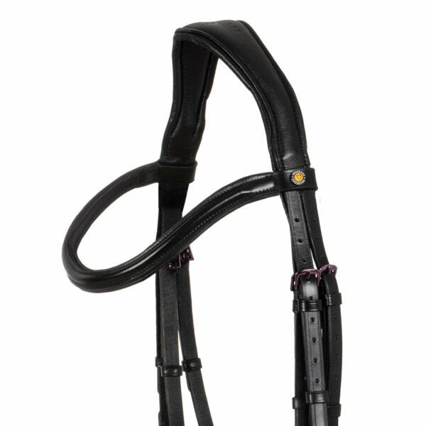 SOFT LEATHER BRIDLE VIOLET FITTING