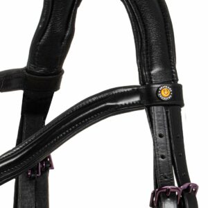 SOFT LEATHER BRIDLE VIOLET FITTING