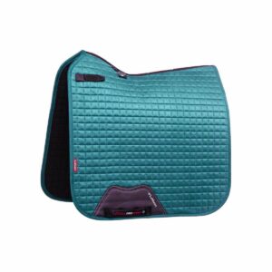 SUEDE DRESSAGE SQUARE PEACOCK