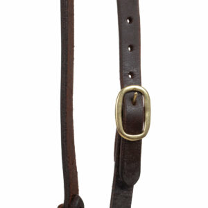 SINGLE BRASS BUCKLE ONE EAR WESTERN BRIDLE