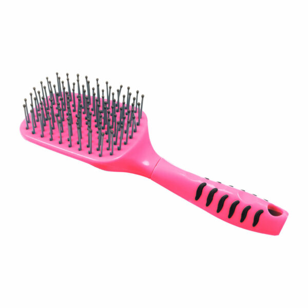 SPAZZOLA CODA E CRINIERA C/MANICO ERGONOMICO LIME, FUXIA , TURQUOISE