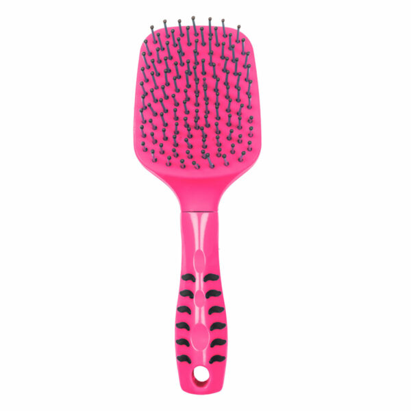 SPAZZOLA CODA E CRINIERA C/MANICO ERGONOMICO LIME, FUXIA , TURQUOISE