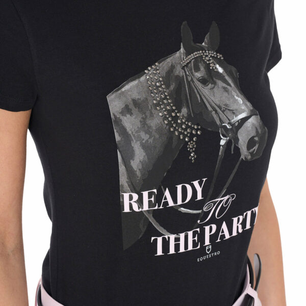 WOMEN'S READY TO THE PARTY COTTON T-SHIRT